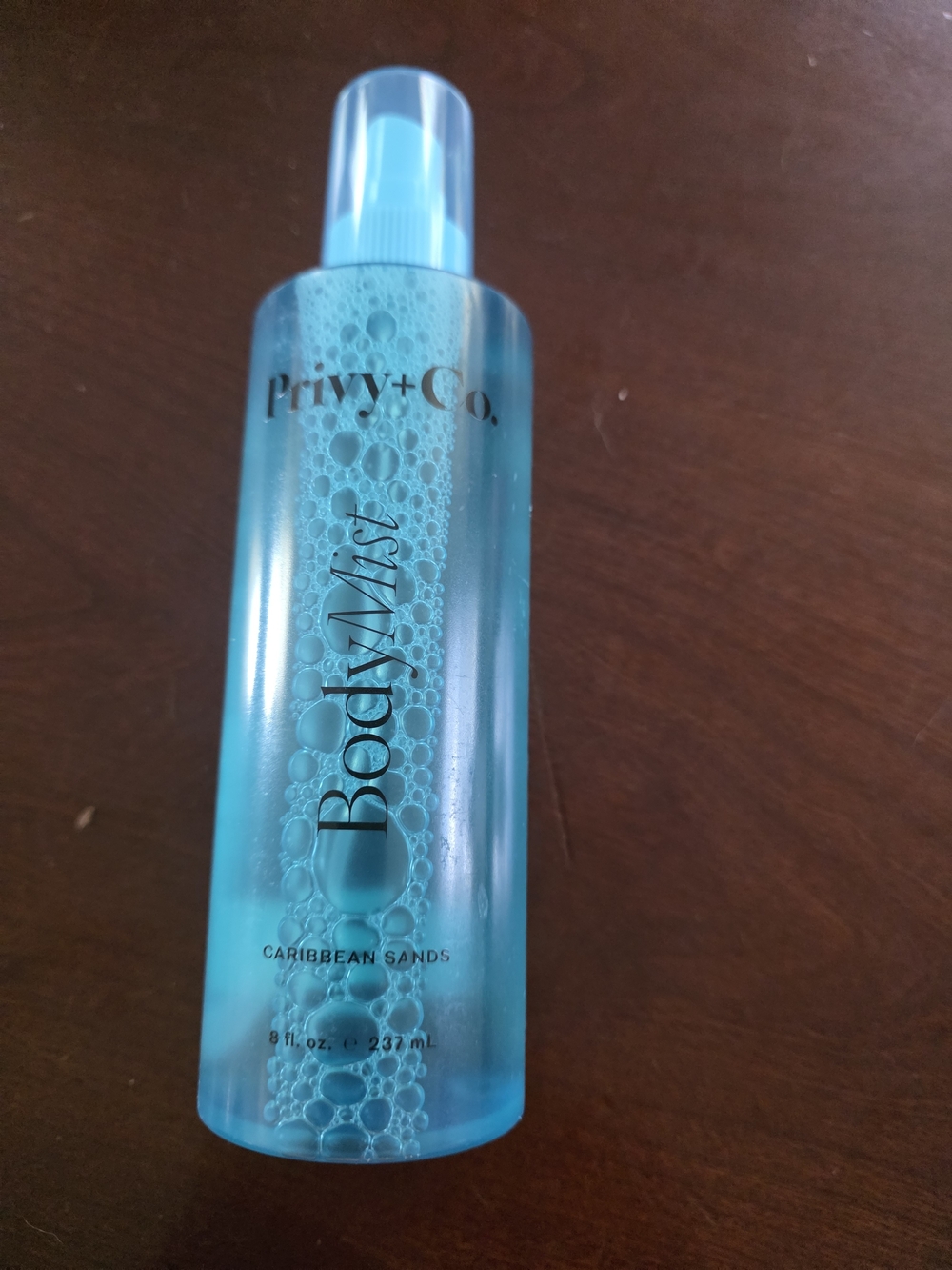 Privy + Co. Caribbean Sands Blue Body Mist - Lightweight Hydrating Spray